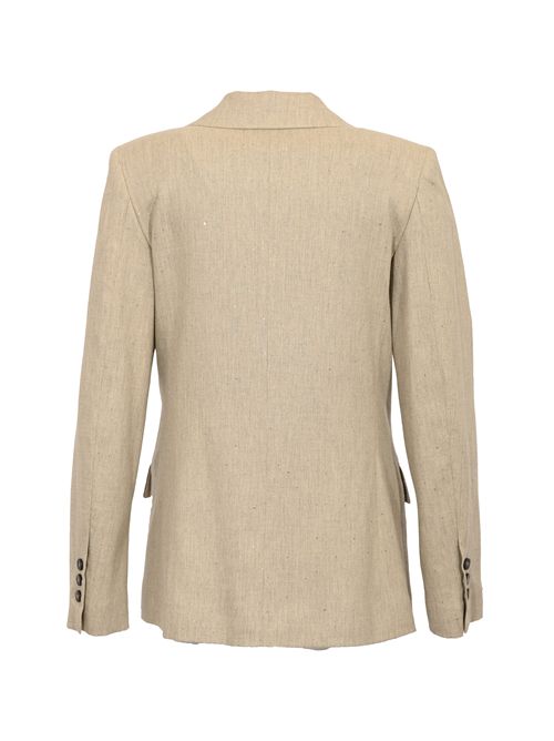 Giacca monopetto in flanella con paillettes D. Exterior | 619038MAST